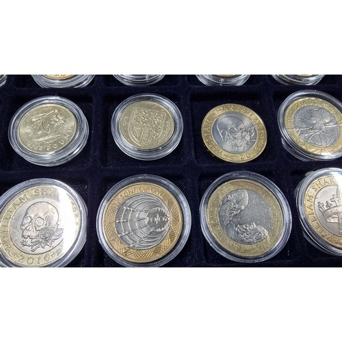 281 - Large collection of 40x collectable £2 and £1 coins inc 20x £1 coins with various designs and 20x £2... 