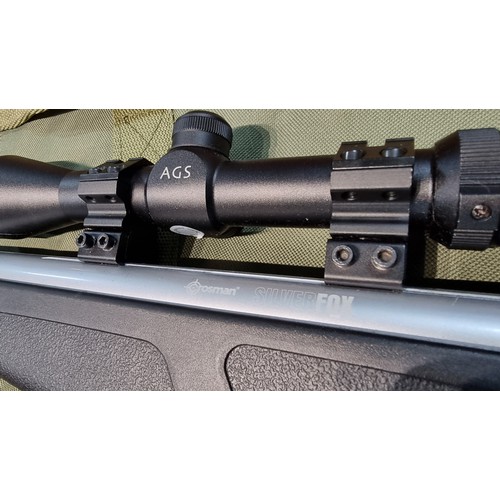 289 - Good quality Crosman Silver fox nitro piston .22 air rifle fitted with an AGS 3-9x40 scope  in as ne... 