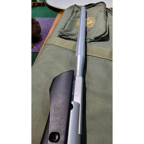 289 - Good quality Crosman Silver fox nitro piston .22 air rifle fitted with an AGS 3-9x40 scope  in as ne... 