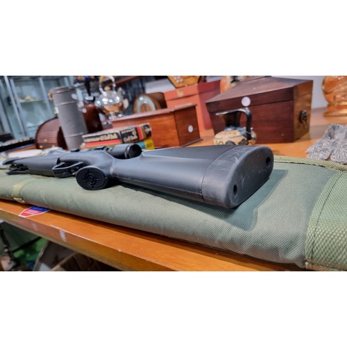 289 - Good quality Crosman Silver fox nitro piston .22 air rifle fitted with an AGS 3-9x40 scope  in as ne... 