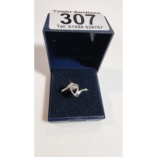 307 - 925 silver rennie mackintosh design ring boxed signed to the inside of the band size Q 1/2