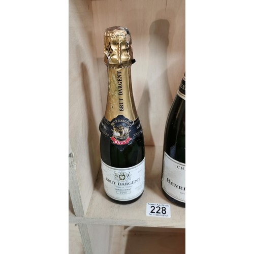 228 - 2x bottles of Champagne inc. Henri Schuss Champagne, Michel Arnould & Fils Rose Champagne 1x is Brut... 