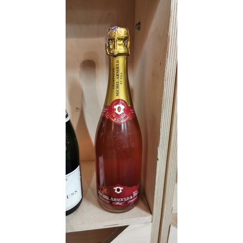 228 - 2x bottles of Champagne inc. Henri Schuss Champagne, Michel Arnould & Fils Rose Champagne 1x is Brut... 