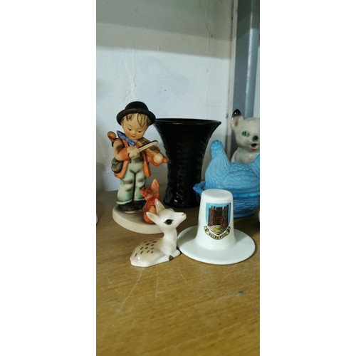 237 - Quantity of good quality china and ceramic items inc vintage Goebel Hummel figure titled 