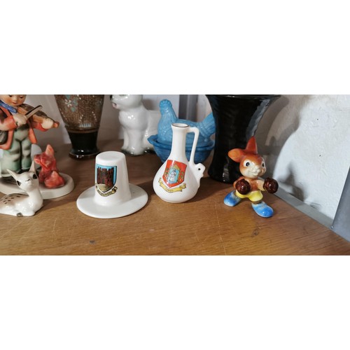 237 - Quantity of good quality china and ceramic items inc vintage Goebel Hummel figure titled 