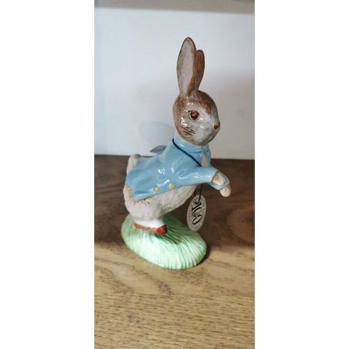 252 - 2x Beswick - Royal Doulton 1993 Beatrix Potter figurines of Jemima Puddle - Duck and Peter Rabbit. H... 