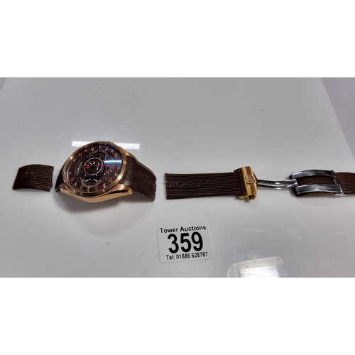 359 - Original Tag Heuer watch limited edition Mercedes Benz SLS Grand Carrera limited to 021 of 600 sold ... 