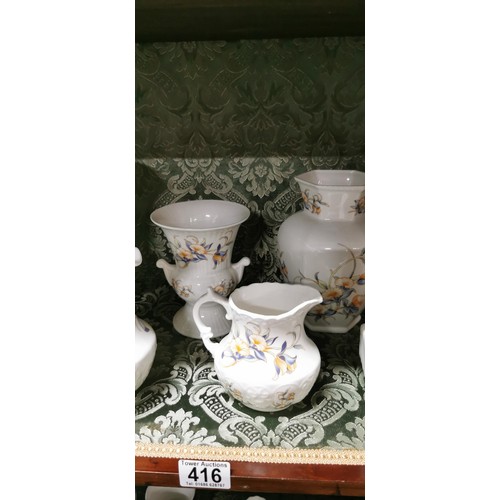 416 - Quantity of 9x piece Aynsley Bone China 