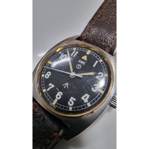 361 - Vintage CWC W10 military mechanical watch 1977 british army issued manual wind in good overall condi... 