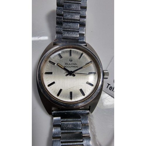 362 - Vintage Bulova Accutron stainless steel wrist watch and strap 3-683079 N4 in excellent condition how... 