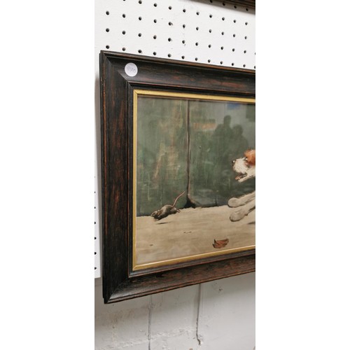 433 - Antique framed and glazed signed print, 