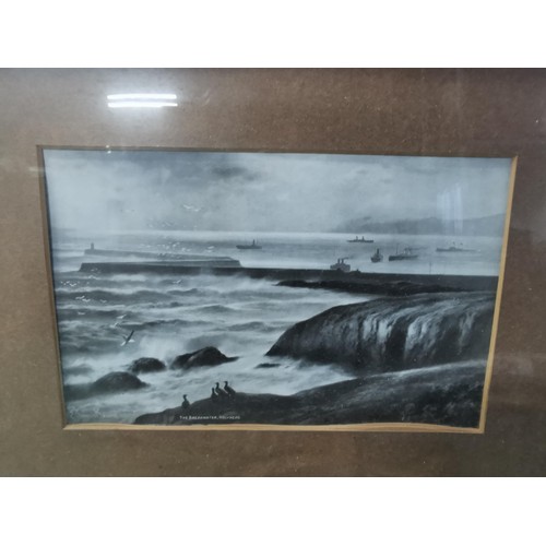 197 - Vintage framed & glazed signed print title 