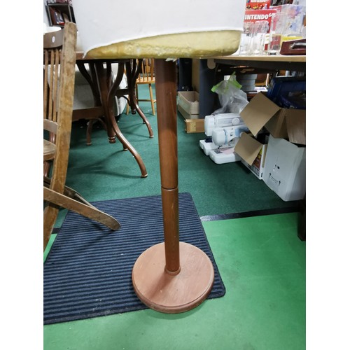 203 - Large shop display mannequin made from a strong hard foam on a wooden stand. Measures 150cm height.