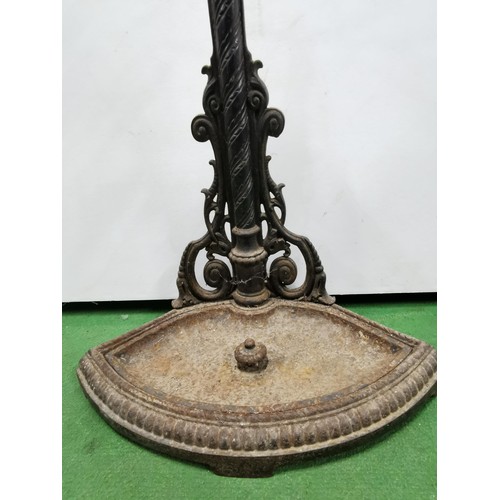 211 - Antique Cast Iron Coalbrookdale style stick stand in good overall condition. Stamped no.36 & Registe... 