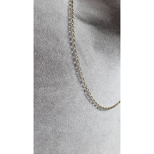 379 - 9ct yellow gold neck chain in excellent clean condition length 16in marked 9k fitted in a new jewell... 