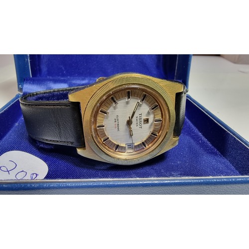 390 - Tissot electronic PR516 gents wrist watch in its original box in excellent condition requires a new ... 