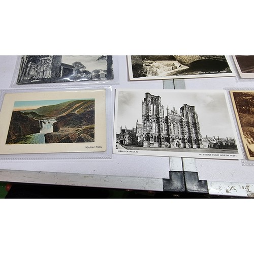 392 - Quantity of vintage and antique postcards mostly of local areas Talybont and Rhayader with some inte... 