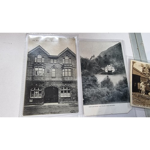 392 - Quantity of vintage and antique postcards mostly of local areas Talybont and Rhayader with some inte... 