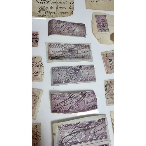 396 - Quantity of victorian stamps inc penny lilacs 10 shilling stamps £1 stamps etc