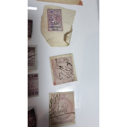 396 - Quantity of victorian stamps inc penny lilacs 10 shilling stamps £1 stamps etc