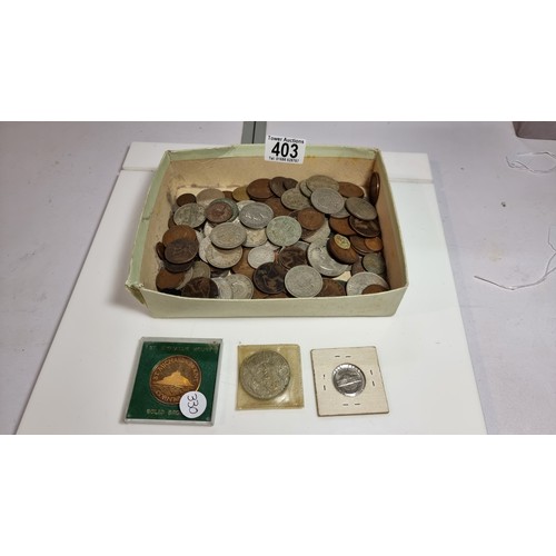 403 - Box full of various mostly british vintage and antique coins