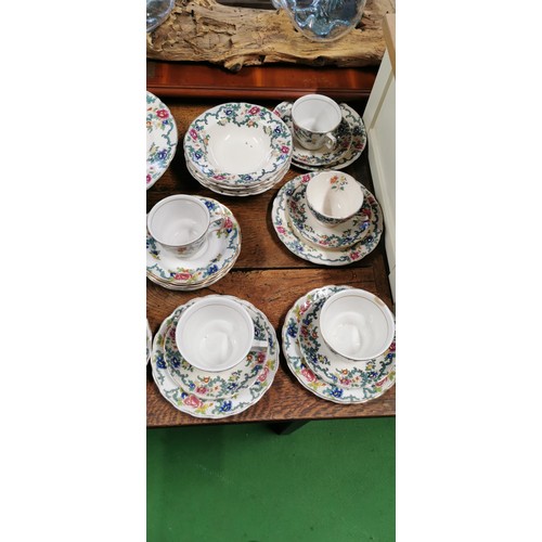 455 - Comprehensive Dinner and tea set inc Royal Cauldon Victoria pattern, Royal Doulton Booths Floradora ... 