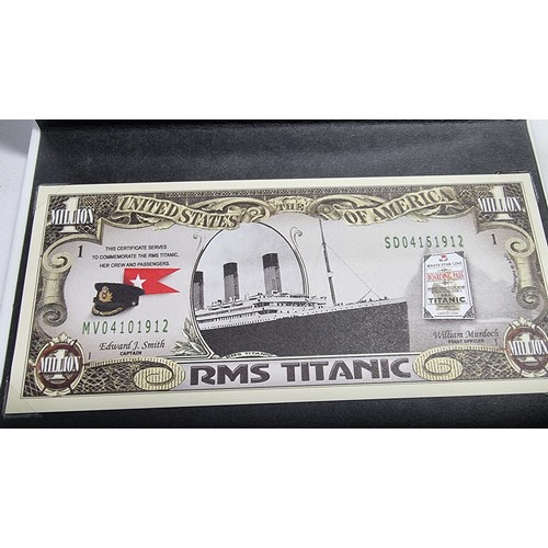 407 - Titanic 100th anniversary limited edition commemorative bank note in mint condition