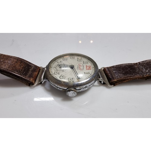 357 - Vintage rare gents watch by Chrono Taxi missing its had off the subsidiary dial movement does not ap... 