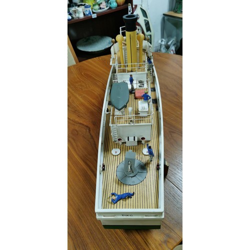 60A - Scratch built remote control ship (no motor or servos) well made named TIKO lift up superstructure t... 