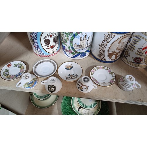 232A - Qty of Limited Edition Royal Memorabilia by Caverswall China to inc. 4x large mugs, 4x miniature cup... 