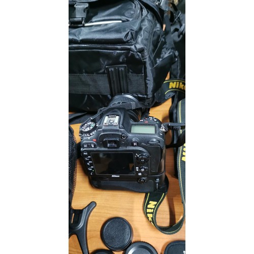 17 - Very comprehensive photography equipment inc Nikon D7100 camera complete with battery pack, Nikon AF... 