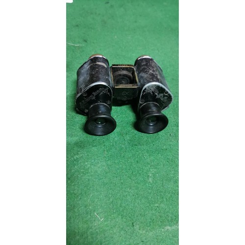 55 - Antique C.P. Goerz Berlin Trieder binocle 6x binoculars, No. 46693 complete with leather case.