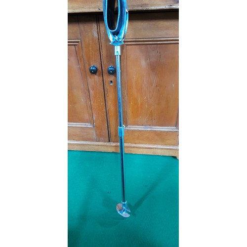 42 - Stainless steel adjustable shooting stick in very good condition