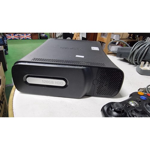 7 - X-Box 360 console complete to include a controller power cables and 20x games to include some good t... 