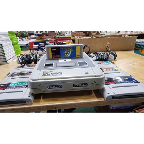 8 - Super Nintendo Entertainment system games console complete to inc 7x good games 2x original controll... 