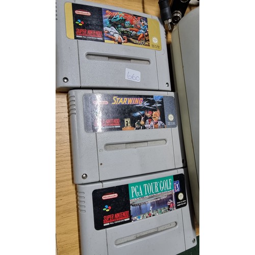 8 - Super Nintendo Entertainment system games console complete to inc 7x good games 2x original controll... 