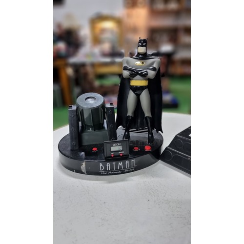 20 - Batman alarm clock with a projector light in working condition along with a Star Wars interactive sa... 