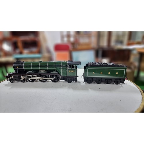 30 - Boxed Bassett-Lowke A3 Pacific Class Loco-2751 Humorist, plus tender, 'O' gauge model special limite... 