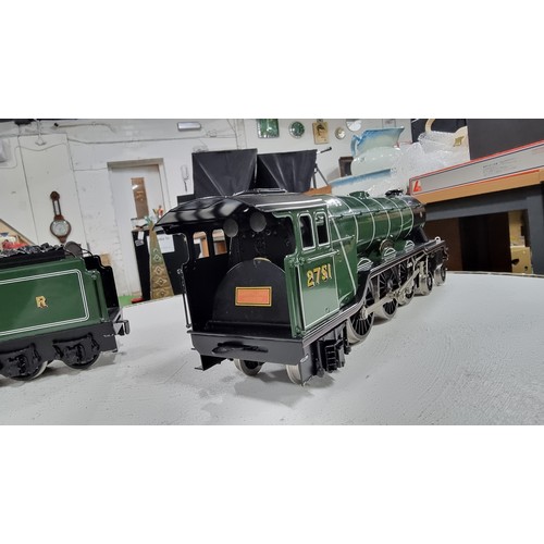 30 - Boxed Bassett-Lowke A3 Pacific Class Loco-2751 Humorist, plus tender, 'O' gauge model special limite... 