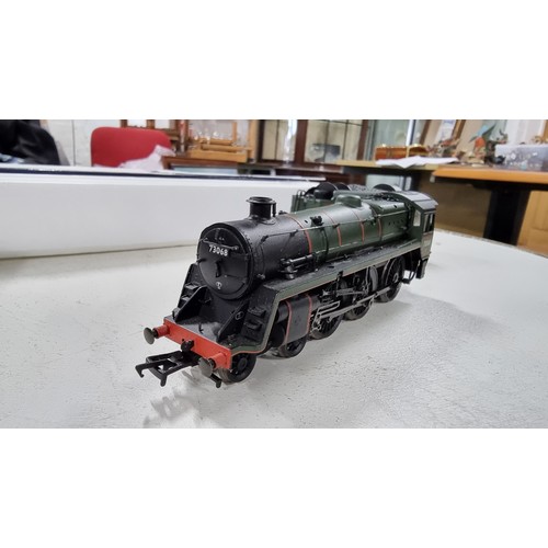 34 - Bachmann 32-500 standard class 5MT BR green locomotive and tender with its original box opened but i... 