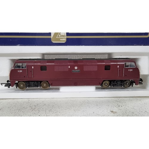 36 - Lima 204669 warship diesel locomotive Class D809 Champion with its original box opened but in as new... 