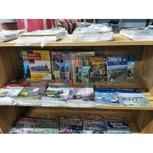 116 - Large quantity of railway magazines from 1980-90's organized into full year packs