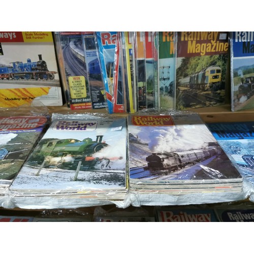 116 - Large quantity of railway magazines from 1980-90's organized into full year packs