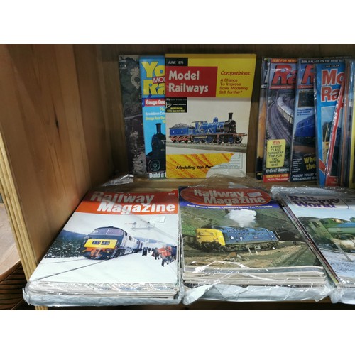 116 - Large quantity of railway magazines from 1980-90's organized into full year packs