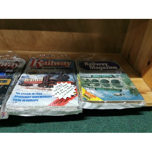 116 - Large quantity of railway magazines from 1980-90's organized into full year packs