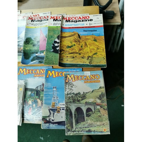 120 - 26 Vintage Meccano magazines, 1950's to 1970's