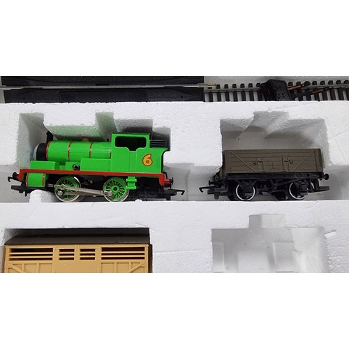 40 - Rare Hornby R182 world of Thomas The Tank Engine Percy electric train set mostly complete just missi... 