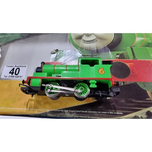 40 - Rare Hornby R182 world of Thomas The Tank Engine Percy electric train set mostly complete just missi... 