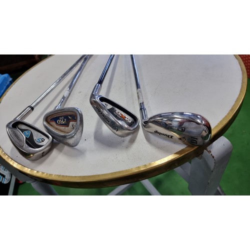 51 - 4x golf clubs by dunlop various types