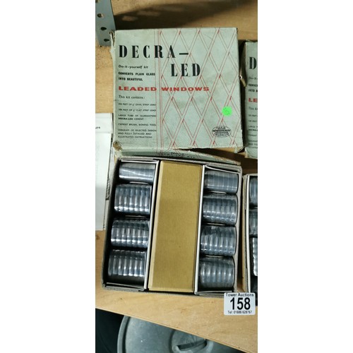 158 - 2 x New boxed Decra-Lead leaded windows kit